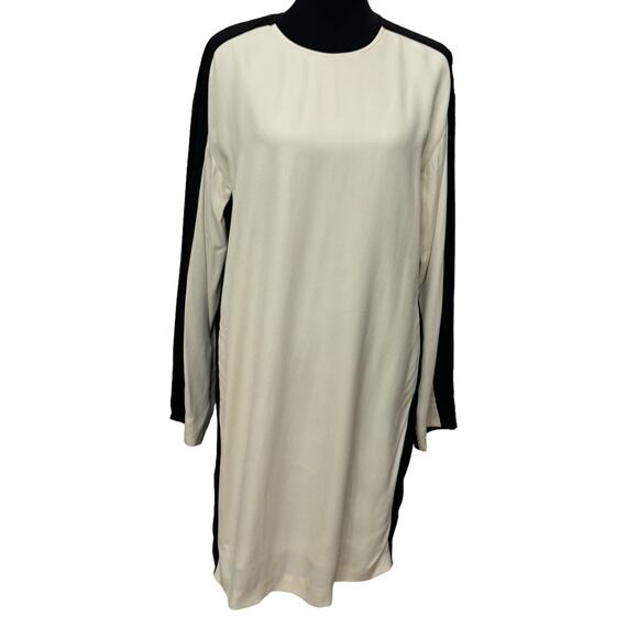 New ~ REISS ~ Skyler Colourblock Mini Dress 6 100% VISCOSE , POCKETS - Picture 3 of 10